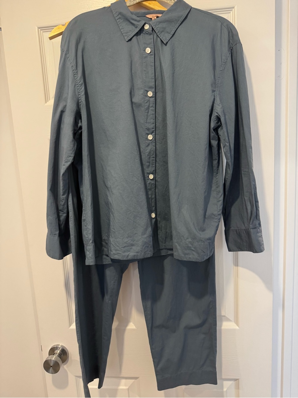 Eberjey Dusty Blue Pajama Set